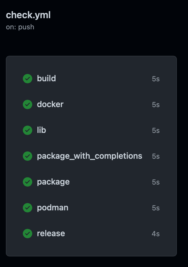 Workflow run example.