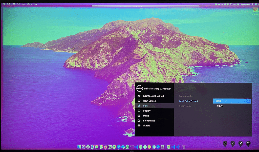 Everything looks pretty pinky...